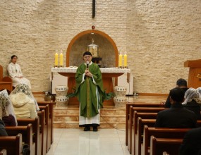 찬미예수님, 2026년 2월 15일 안홍일 노엘 부주임신부님 환송식 사진입니다.